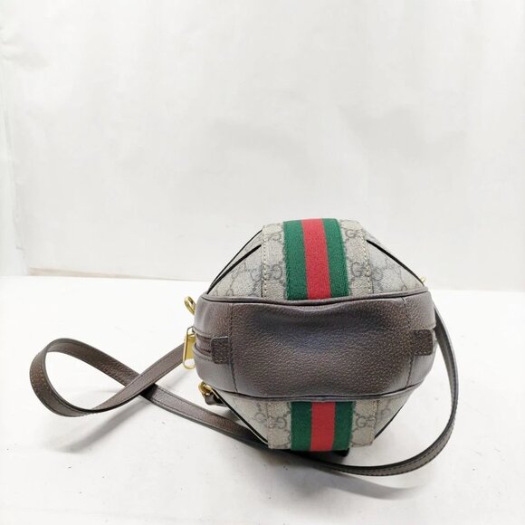 Gucci Hand Bag Sherry Line Brown PVC 849-082125 - Picture 5 of 13